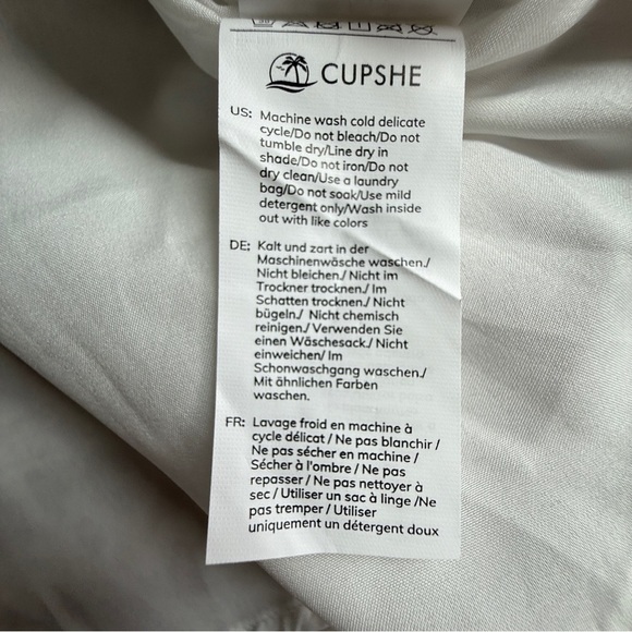 CUPSHE Rust Floral Long Sleeve Mini Dress Size S NWT - Picture 5 of 12